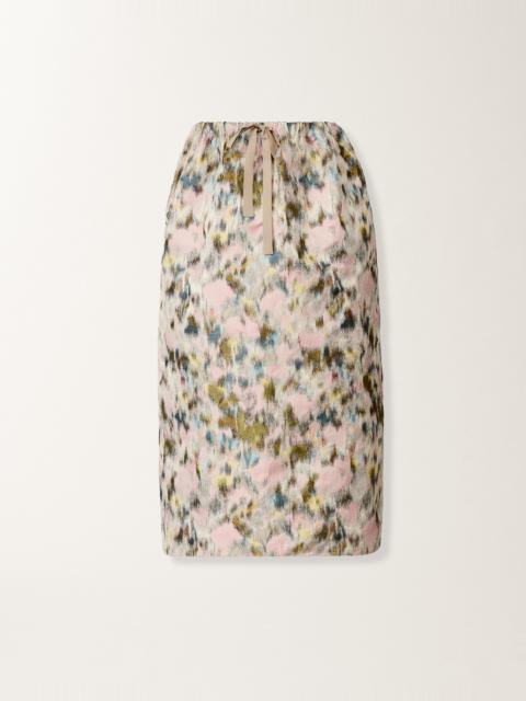 Midi skirt in technical chiné