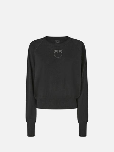 SWEATER WITH LOVE BIRDS LOGO