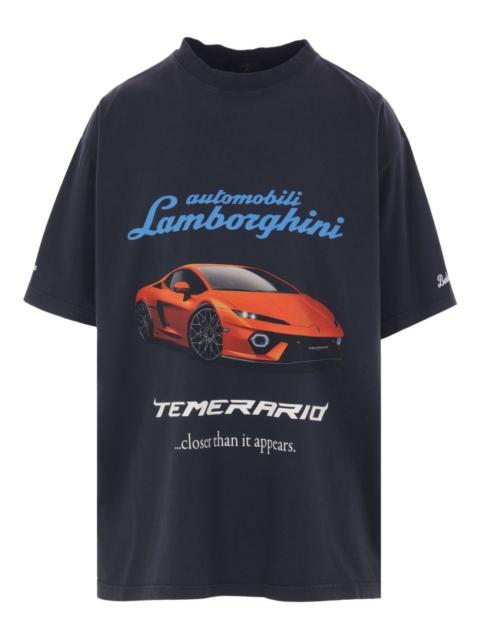 Lamborghini-print crew-neck T-shirt
