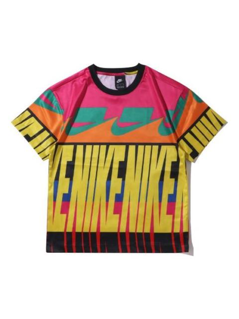 (WMNS) Nike Sportswear Logo Printing 'Multicolor' CJ3479-735