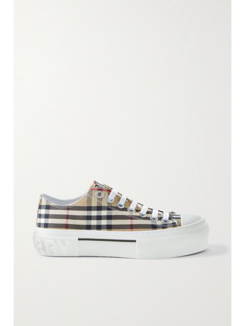 Checked Canvas Sneakers
