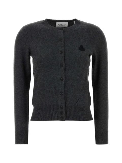 Charcoal Cotton Blend Mona Cardigan