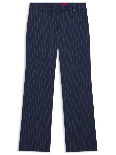 SLIM-FIT TROUSERS WITH PINSTRIPE