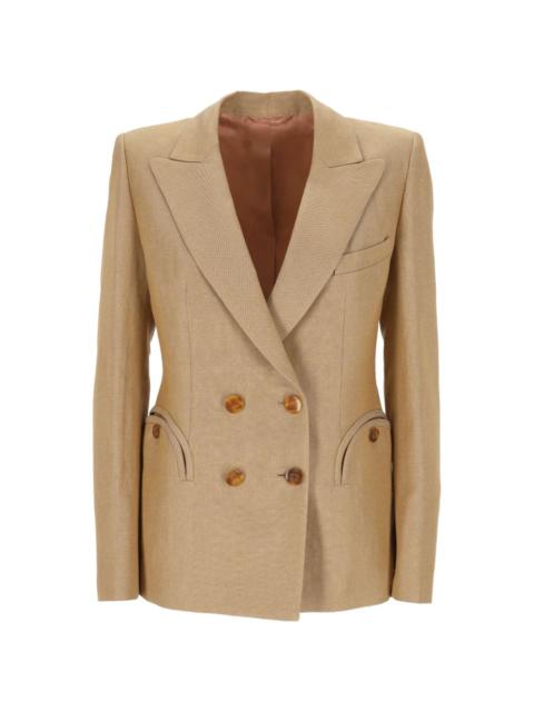 button double-breasted jacket