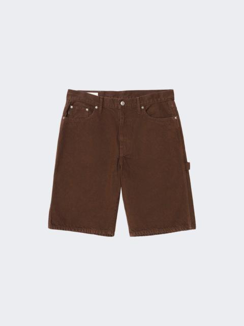 Overdyed Painter Shorts Brown
