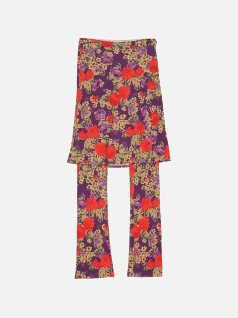 Layered midi skirt - Multi purple