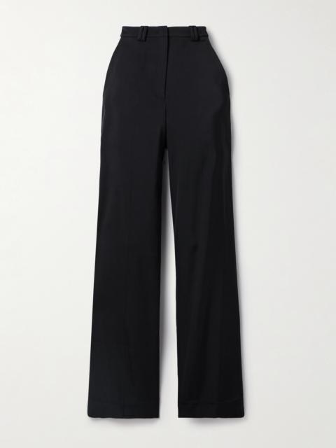 Crepe Straight-leg Pants
