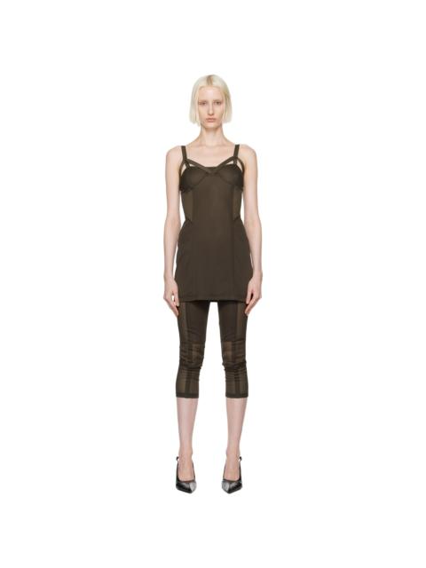 Brown Grace Minidress