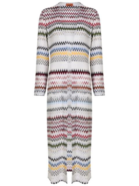Missoni Chevron Fine-knit Shirt Cardigan