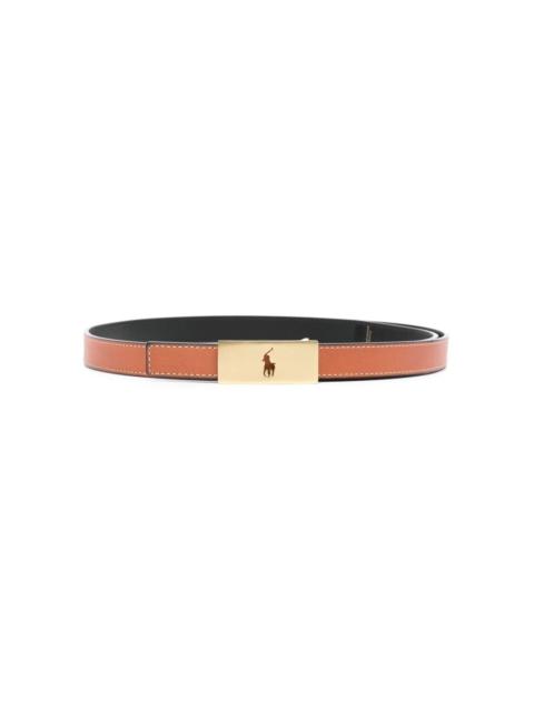 Polo Ralph Lauren Polo ID leather belt - 429895825002 | REVERSIBLE