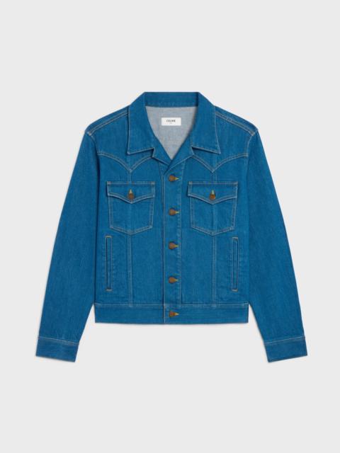 TRUCKER JACKET IN COTTON DENIM