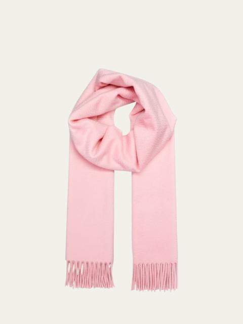 Cashmere Sciarpa Grande Fringe-Trim Scarf
