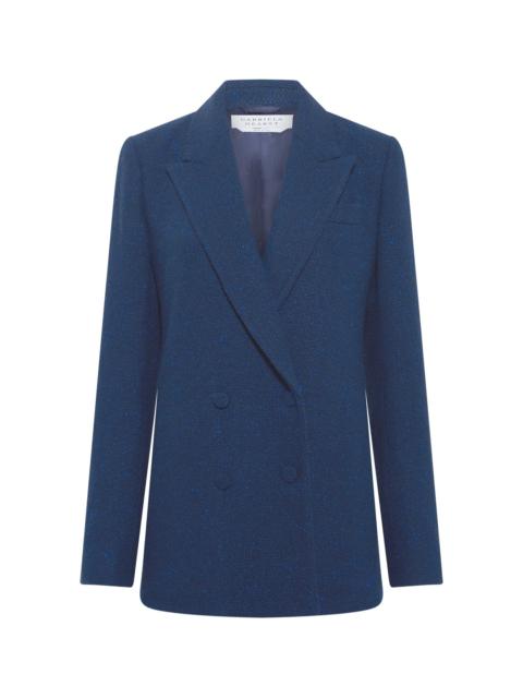Elliot Blazer in Electric Navy Speckled Cashmere