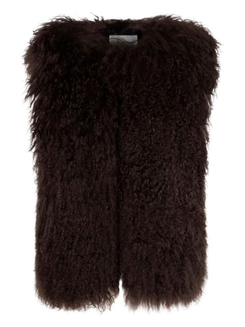 long-hair fur gilet