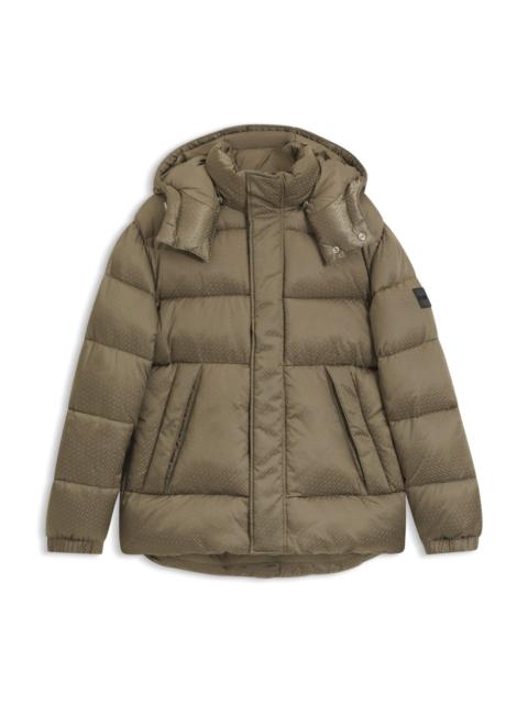 WATER-REPELLENT JACKET WITH MONOGRAM JACQUARD