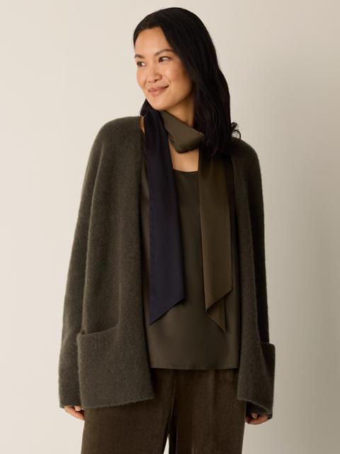 Ombré Silk Charmeuse Double Tie Scarf