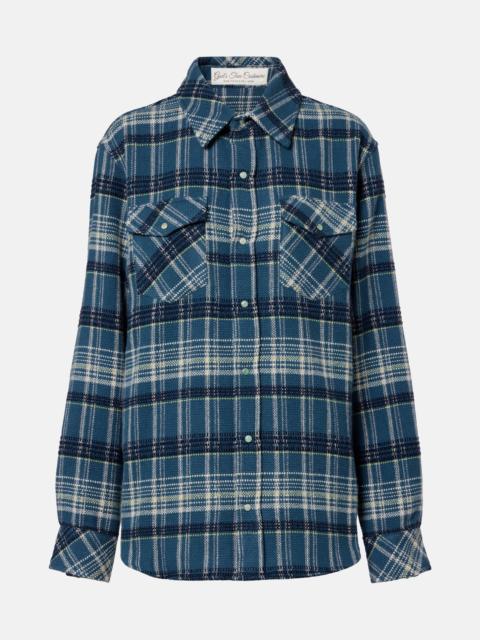 Checked cashmere shirt