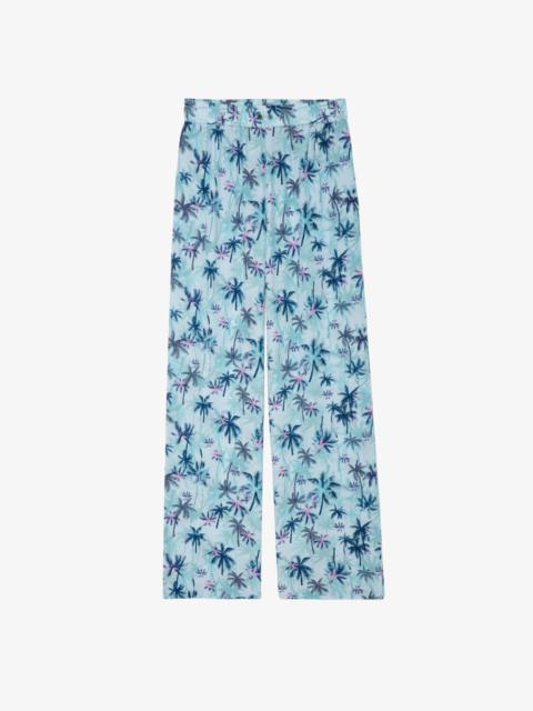 Resort Women's Wide Leg Silk Pants