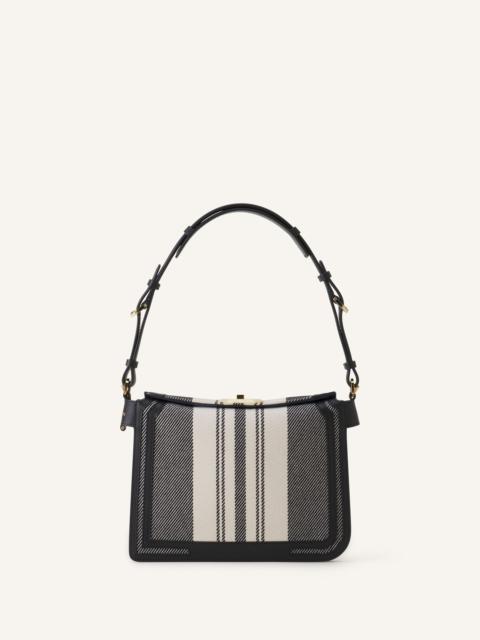COMPAGNON 20 BAG IN STRIPED CANVAS