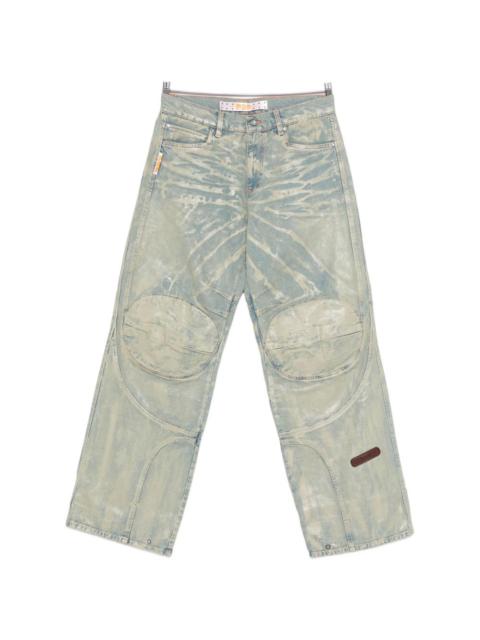Biker Mice panelled jeans