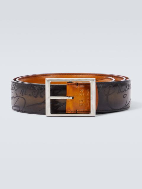 Leather belt