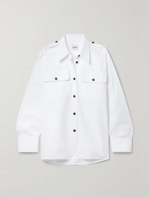 Missa oversized cotton-poplin shirt