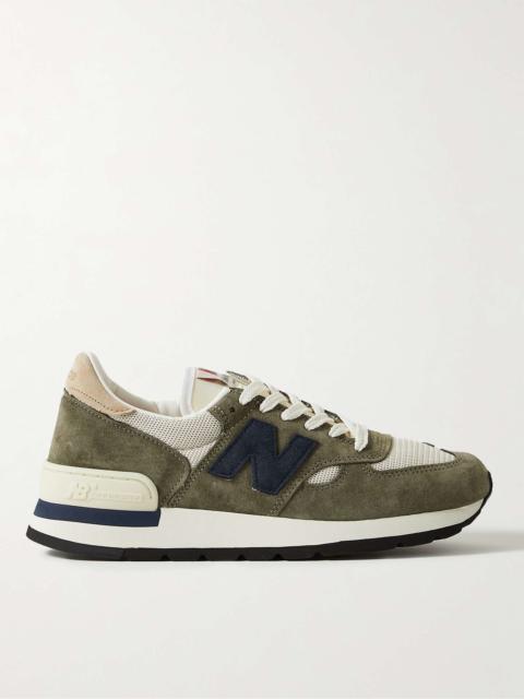 + Teddy Santis 990v2 Mesh and Suede Sneakers