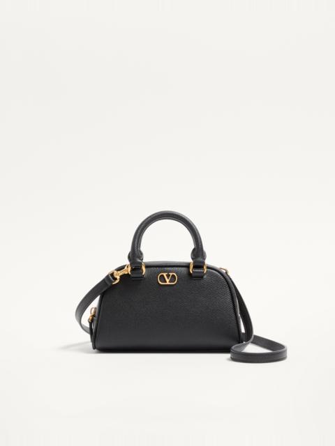 VLOGO SIGNATURE MINI BOWLING BAG IN GRAINY CALFSKIN