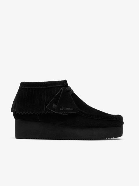 Wallabee Wedge Fringe
Black Suede