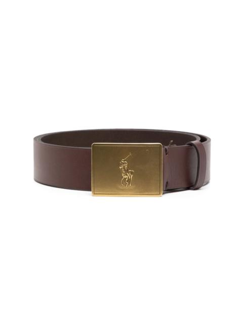 Polo Pony leather belt