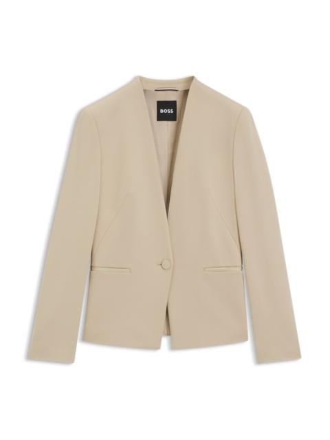 REGULAR-FIT BLAZER IN STRETCH JERSEY