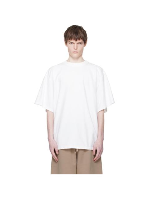 White Embroidered-Logo T-shirt