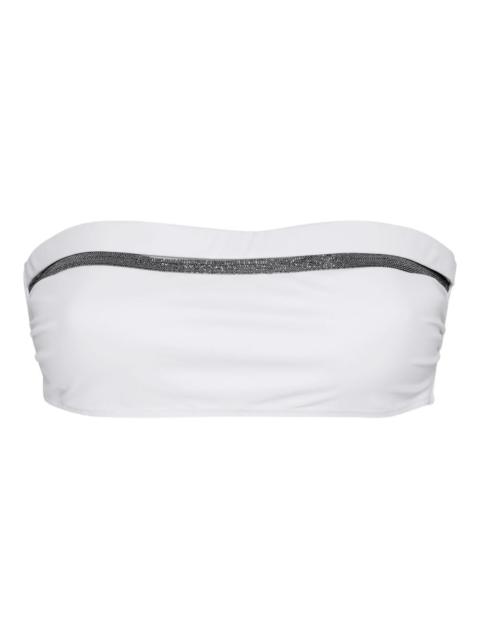 Monili chain-embellished bikini top