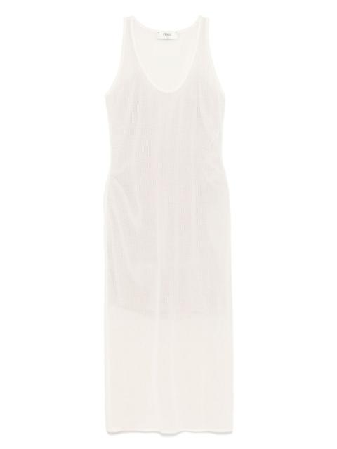 sleeveless midi dress