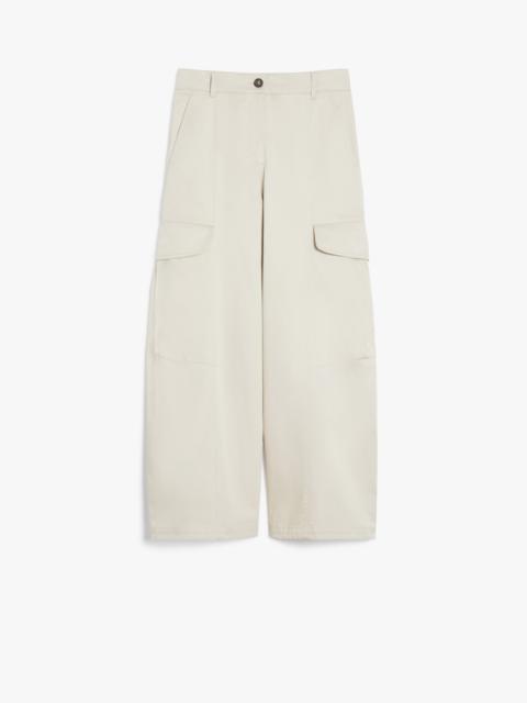 ROSATEA Gabardine cargo trousers