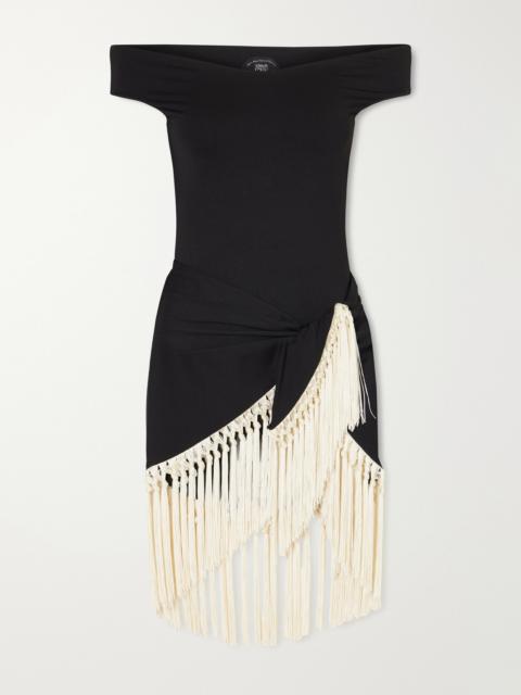 Romy Fringed One-shoulder Swimsuit