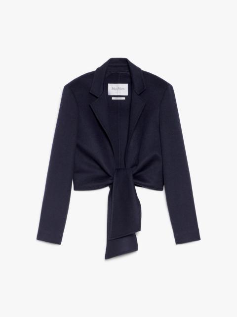 CORONE Camel hair jacket with sash