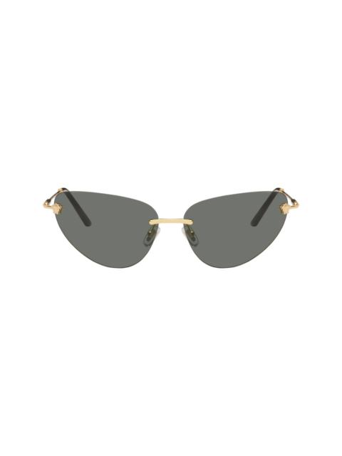 Gold Medusa Cat-Eye Sunglasses