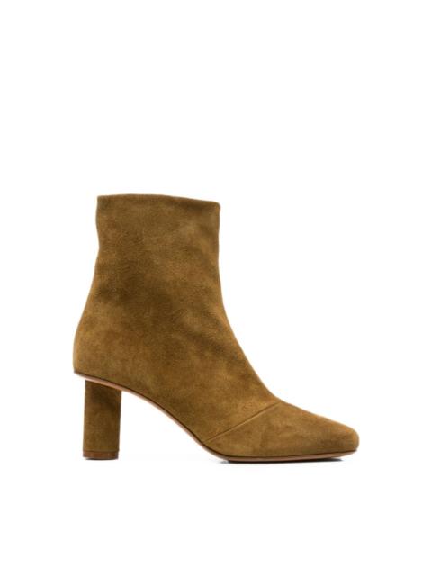 Suede leather ankle boots