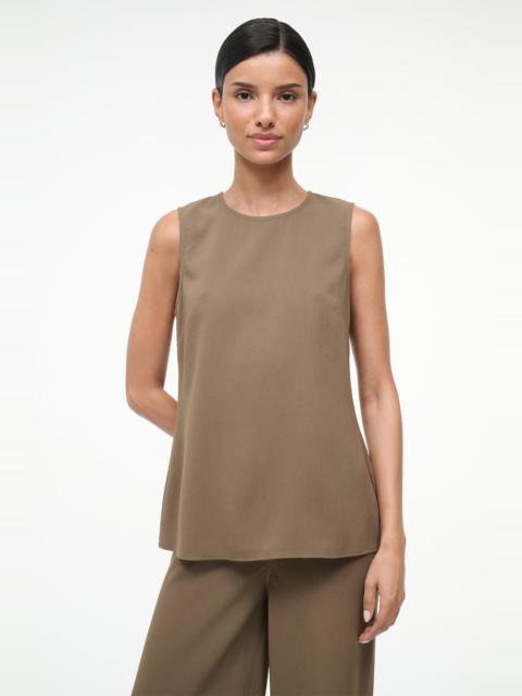 STAUD BRONTE TOP TRUFFLE