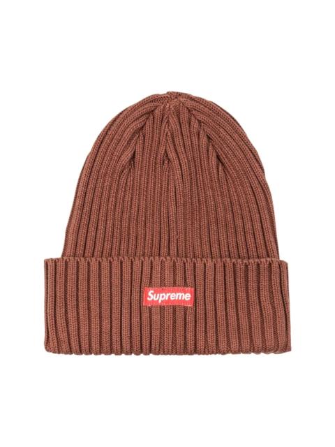 box-logo ribbed beanie