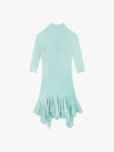 DRESS IN KNIT WITH FLOUNCES