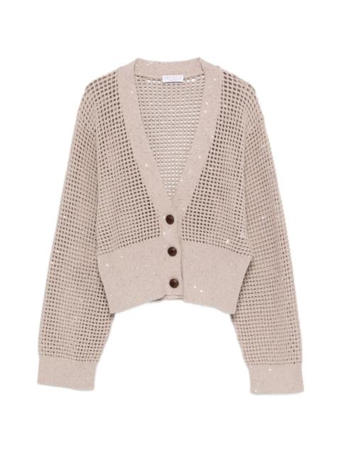 sequin-embellished cardigan