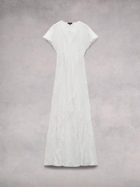 chinese dress ladies Delancy Cowl Neck Floral Maxi Dress Black