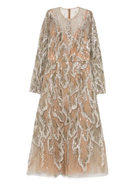 embroidered tulle dress