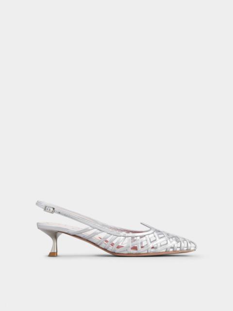 I Love Vivier Multistrap Slingback Pumps in Leather