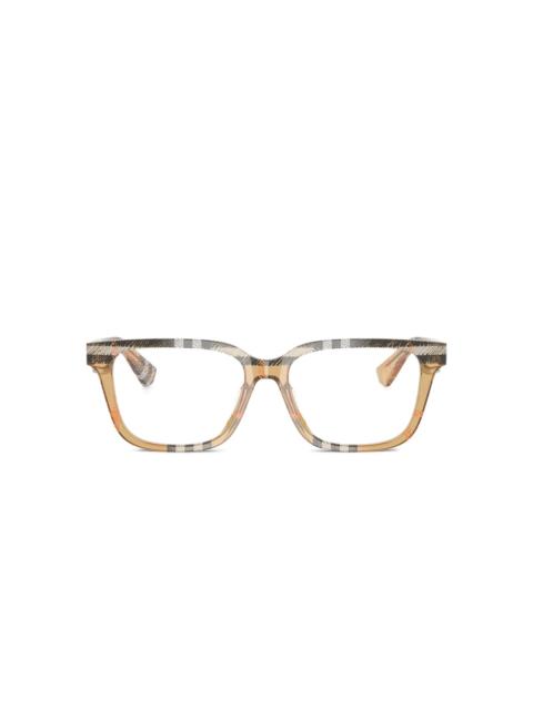 BE 2425D check square glasses