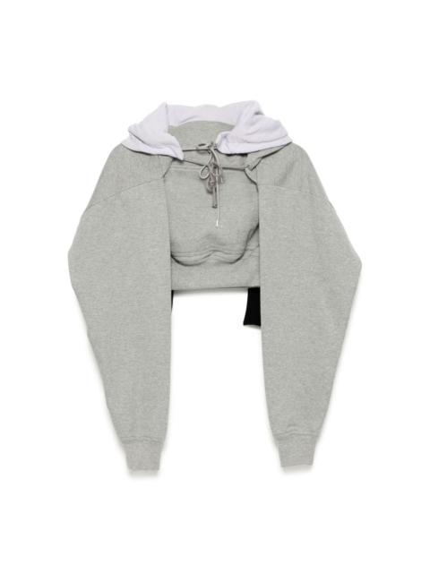 Hood with sleeves and scarf