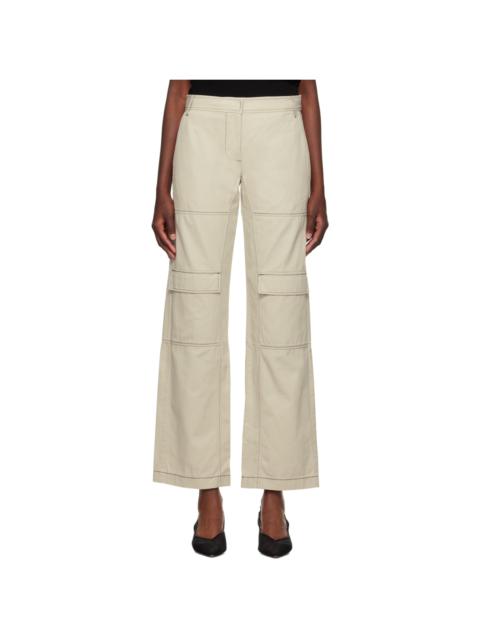 Beige Flynn Trousers