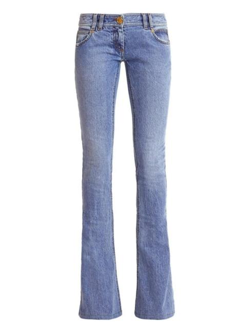Monogram 낮은 상승 Bootcut 청바지